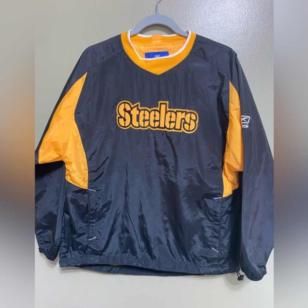 Reebok Steelers Windbreaker,‎ Size L (14/16)